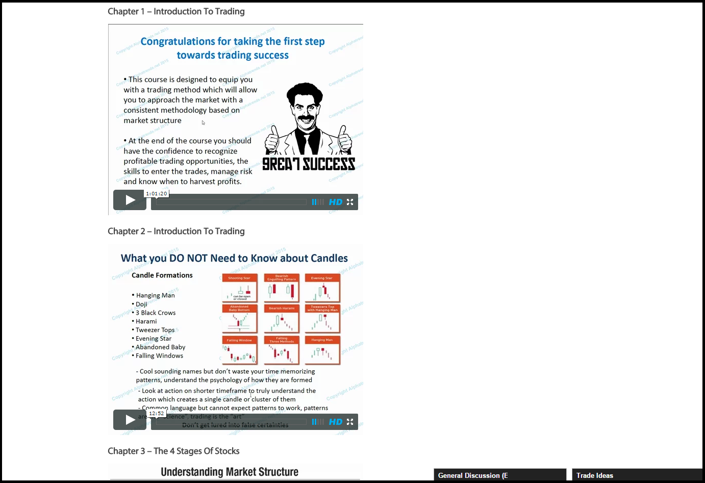 Online stock options course
