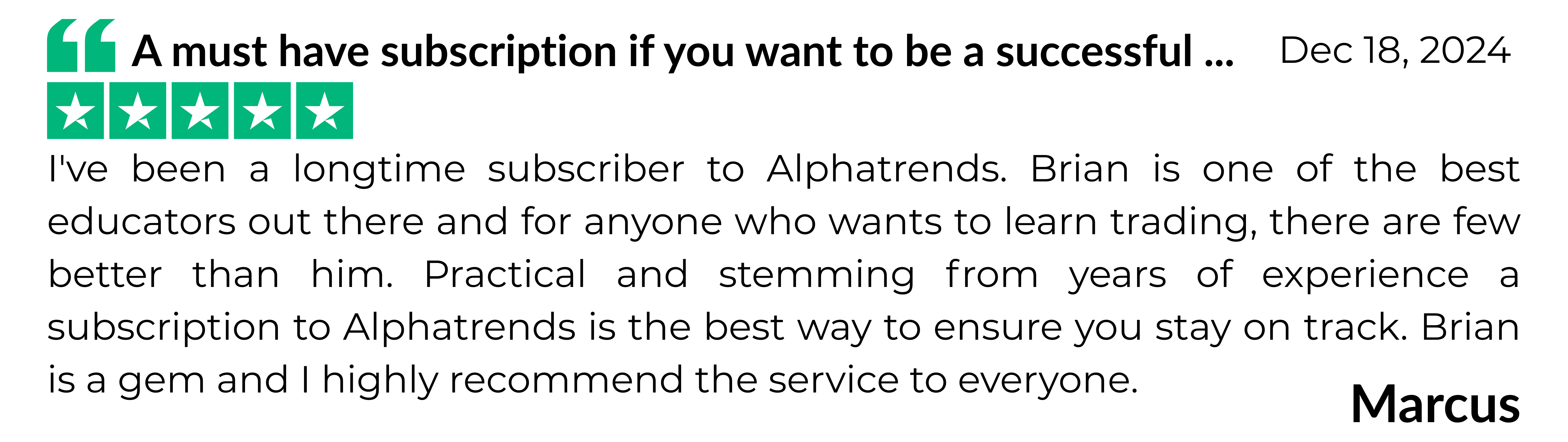TrustPilot Review #13