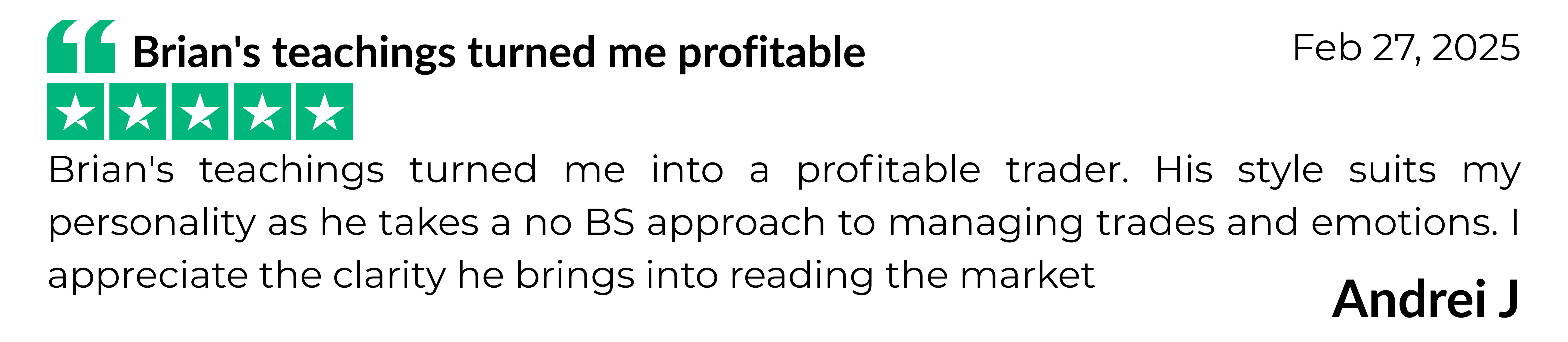 TrustPilot Review #7