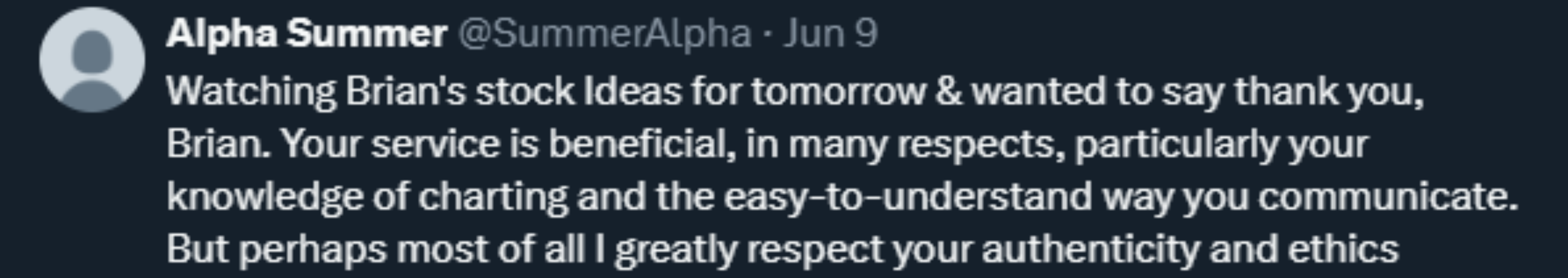 X Testimonial #30